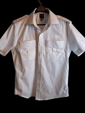 Brooks Brothers Made For United Pilot Shirt 16 Reg Neck